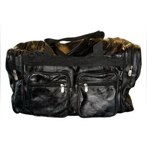 Source Unknown Black Men’s Duffel Bag with Front Pockets